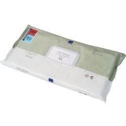 V�dserviet, ABENA, Z-fold, 30x30cm, hvid, Renrumsproduceret, 50stk, uden farve og parfume, med plast