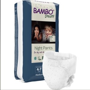 Brneble, bukseble, Bambo Dreamy Night Pants, 15-35 kg 10 stk 
