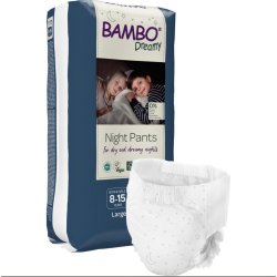Brneble, bukseble, Bambo Dreamy Night Pants, 35-50 kg 10 stk 