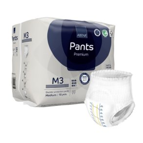 Bukseble, ABENA Pants Premium, M3, bl� farvekode 15 stk 