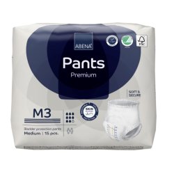 Bukseble, ABENA Pants Premium, M3, bl� farvekode 15 stk 