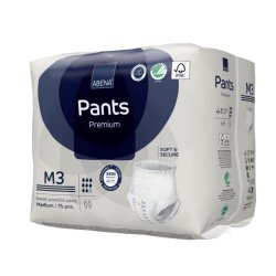 Bukseble, ABENA Pants Premium, M3, bl� farvekode 15 stk 